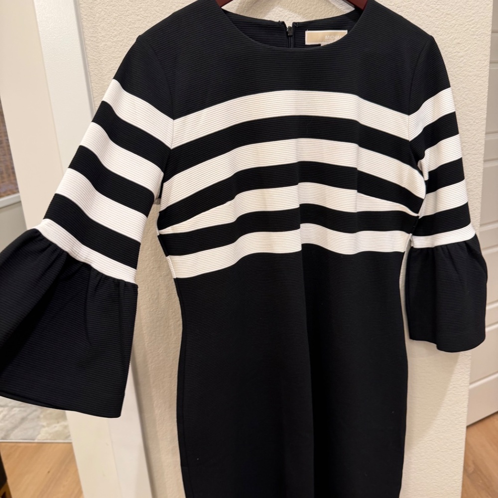 Striking Michael Kors Black and White Dress